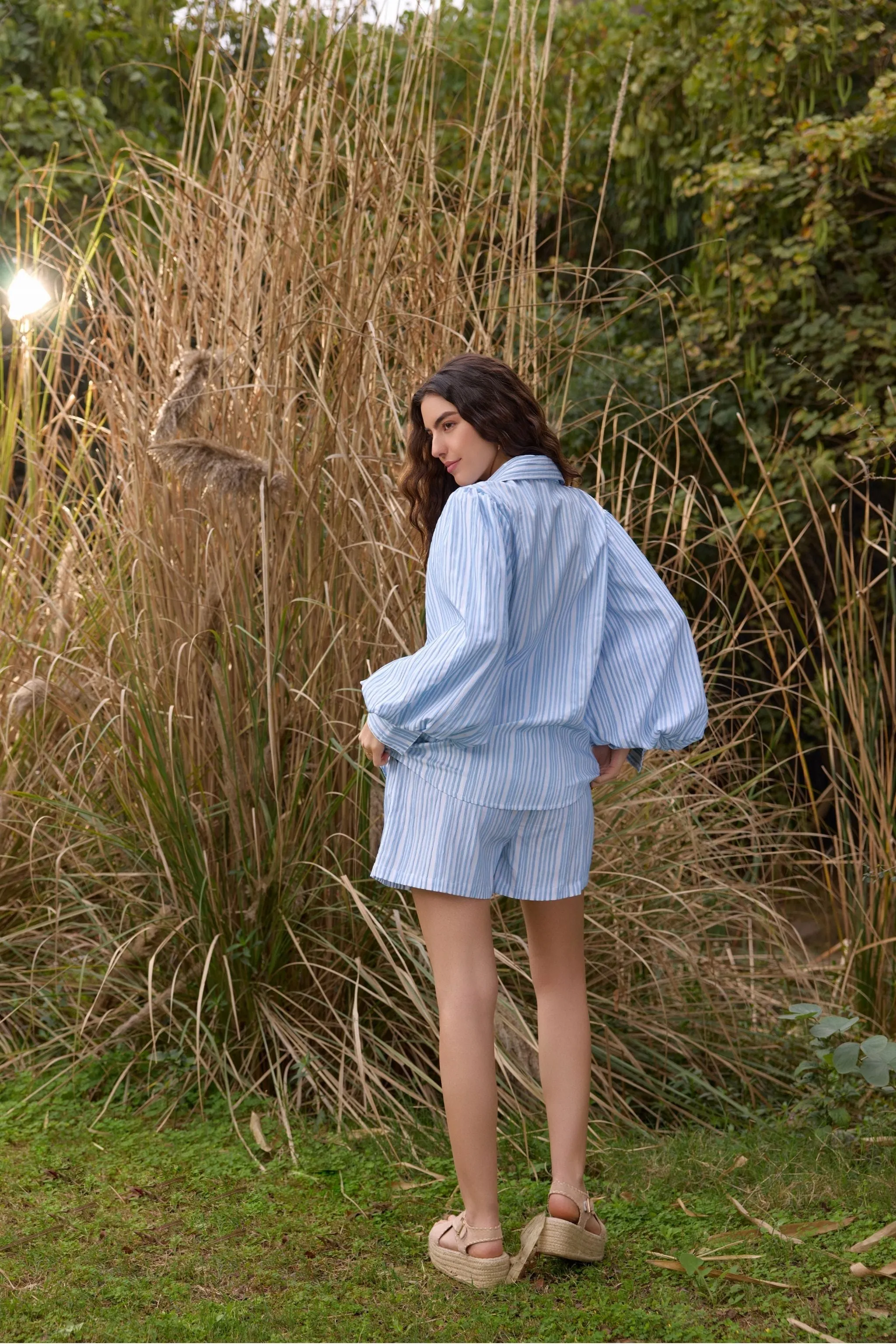 Blue Striped Co-ord Set