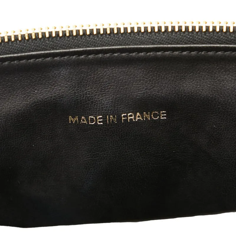 Chanel CC Caviar Vanity Case Leather Handbag in Good condition