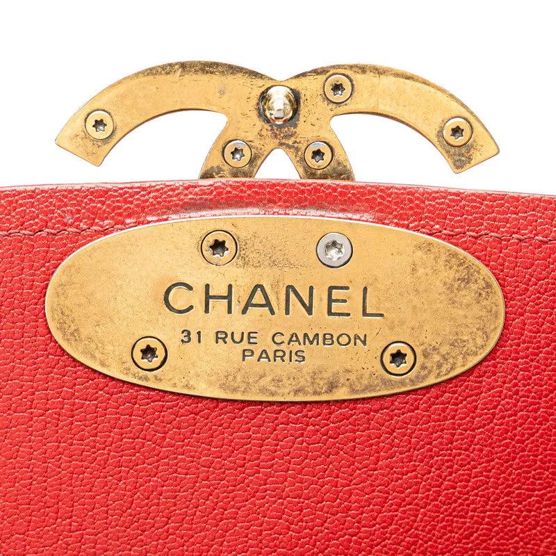 Chanel CC Leather Handbag Leather Handbag in Good condition