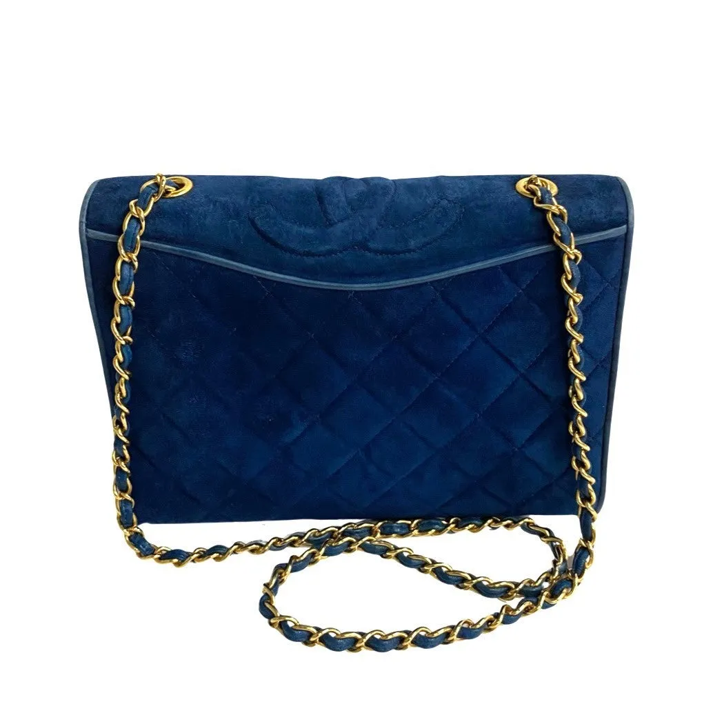 Chanel CC Suede Chain Shoulder Bag Suede Shoulder Bag 02493 in Good condition