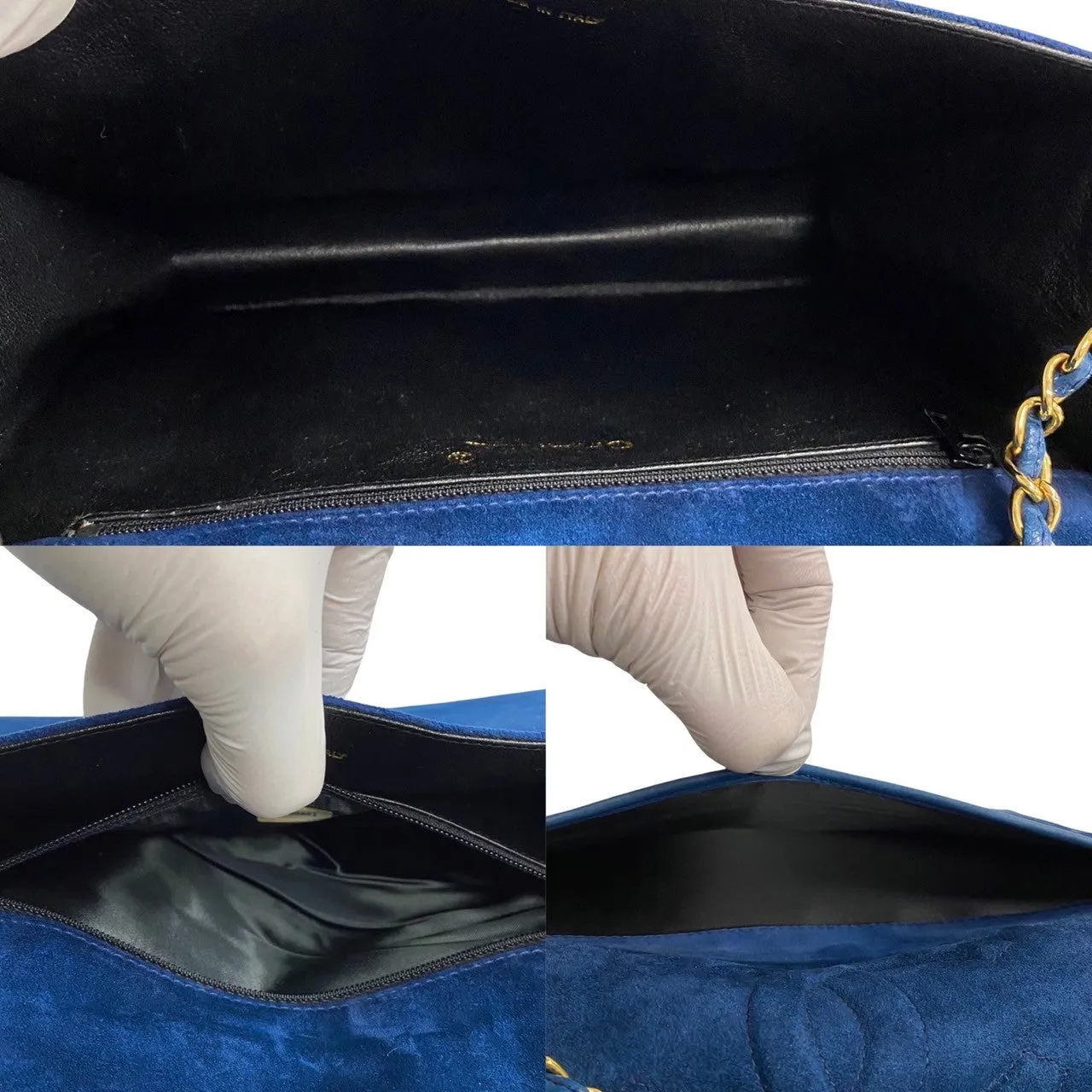 Chanel CC Suede Chain Shoulder Bag Suede Shoulder Bag 02493 in Good condition
