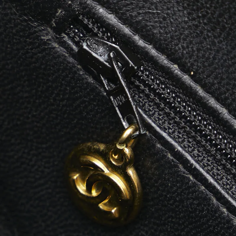 Chanel Coco Mark Tassel Chain Shoulder Bag Leather Shoulder Bag 1-0157111 in Good condition