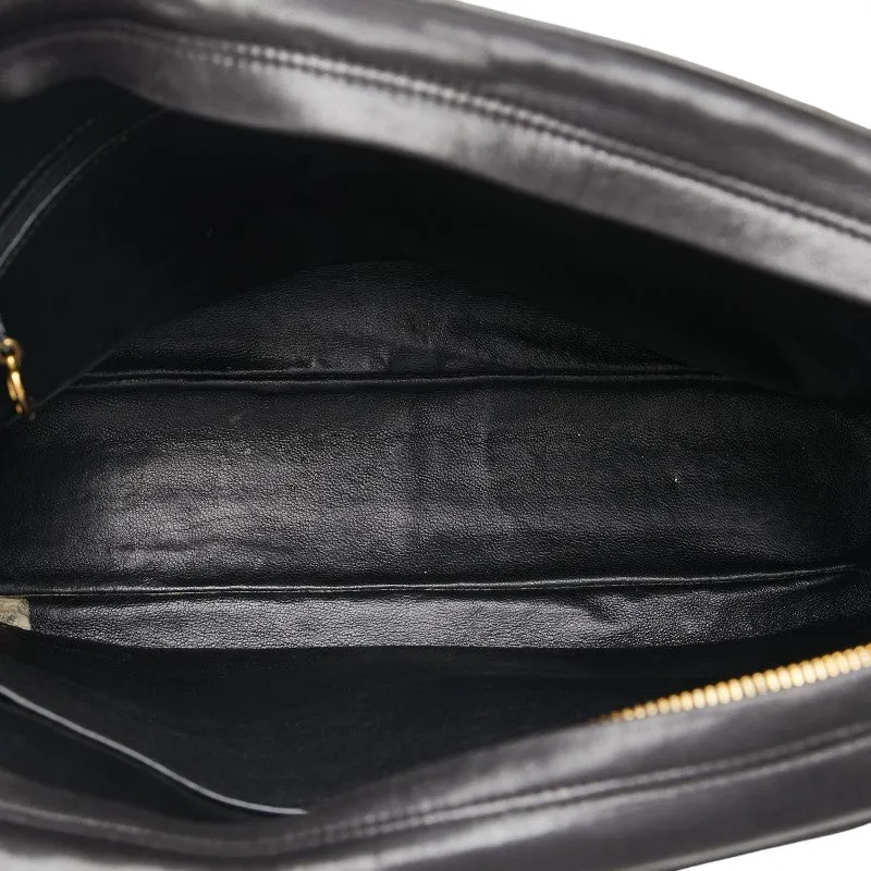 Chanel Coco Mark Tassel Chain Shoulder Bag Leather Shoulder Bag 1-0157111 in Good condition