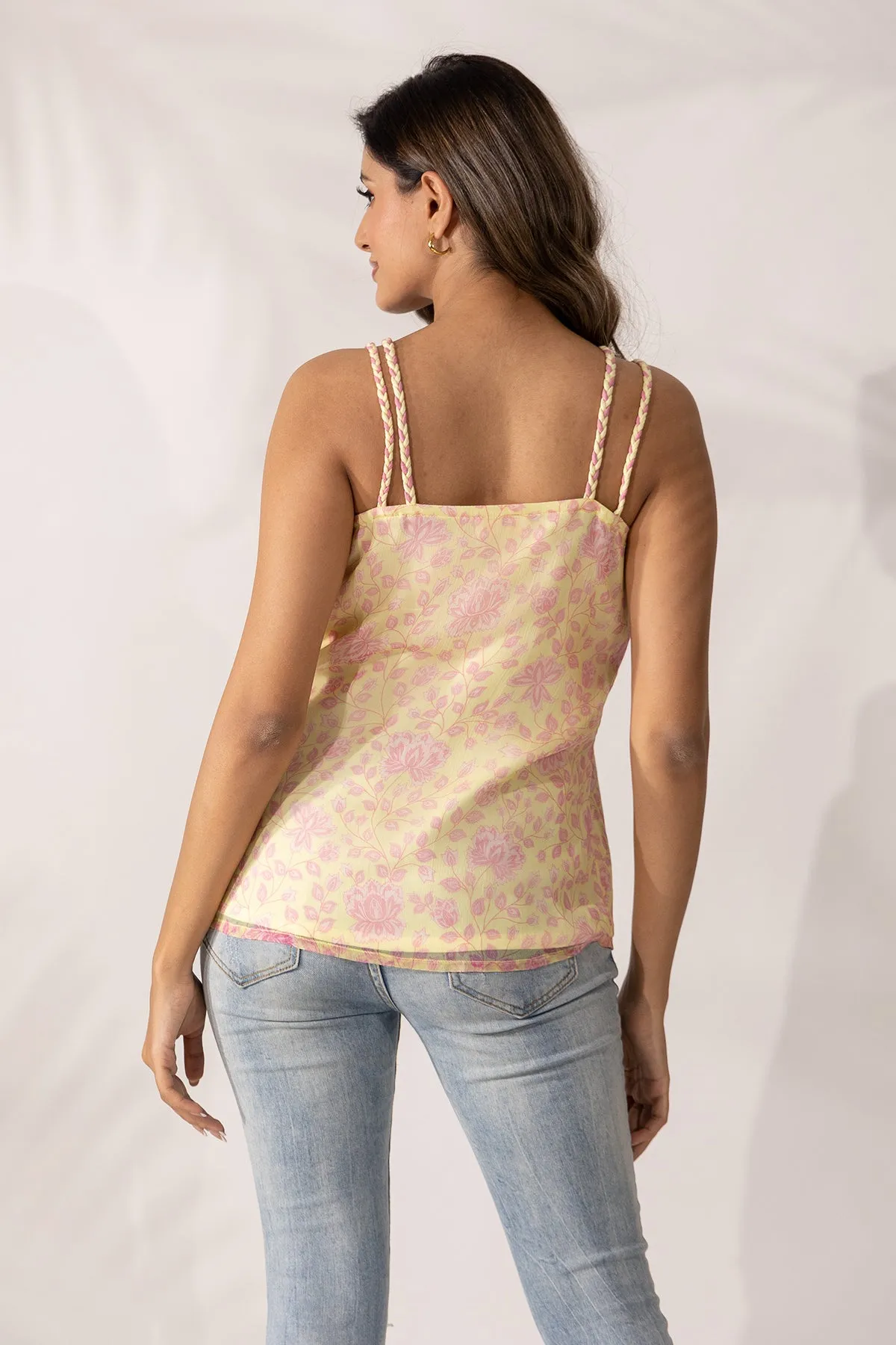 Daffodil Hand Braided Strappy Top