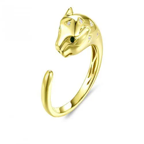 Diamond Panther Ring in US Size 6