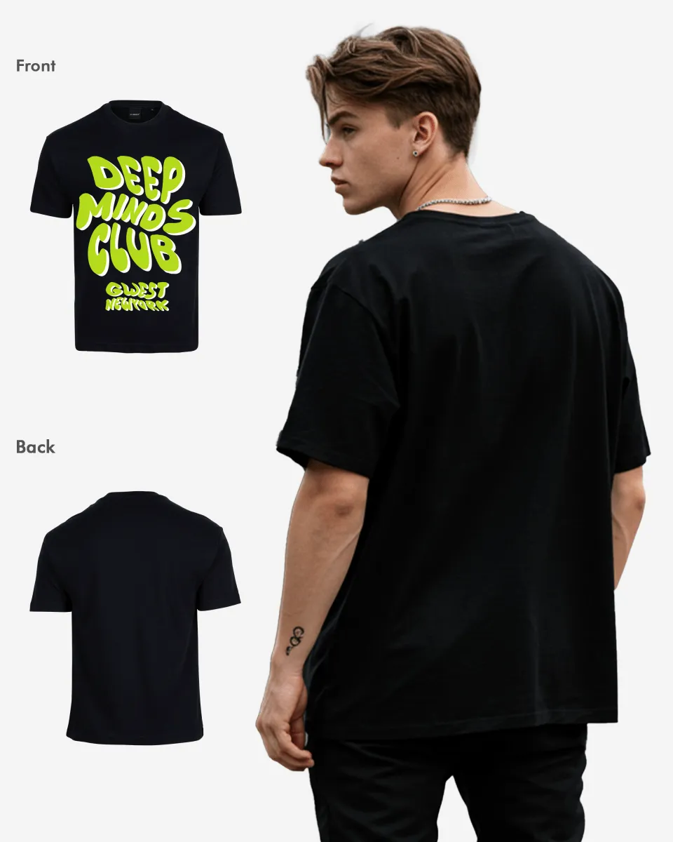 G West Deep Minds Club Oversized Tee