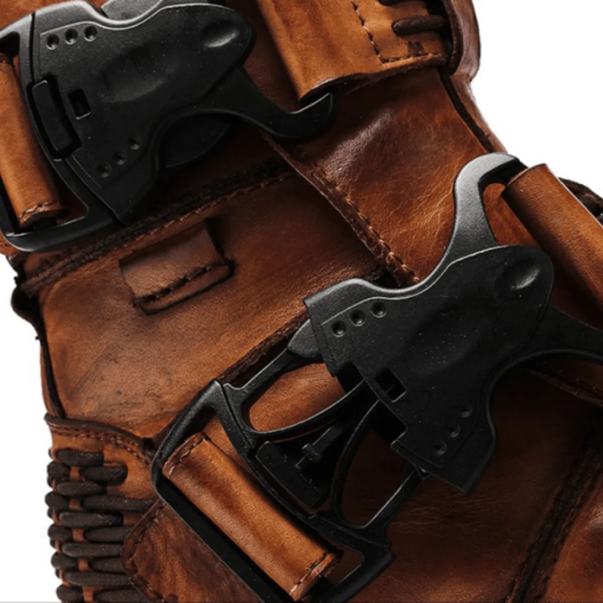 Handmade Western Cowboy Leather Boots, Brown
