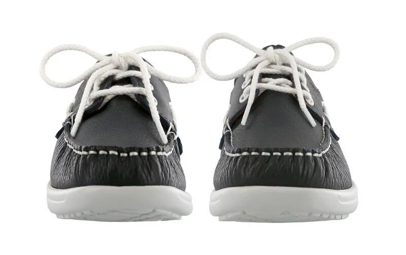 SAS Catalina Lace Up Boat Shoe - Navy