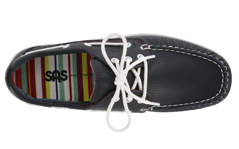 SAS Catalina Lace Up Boat Shoe - Navy