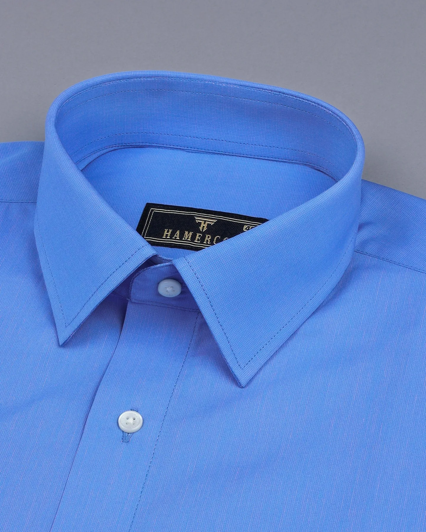 Tory Blue Soft Solid Cotton Formal Shirt