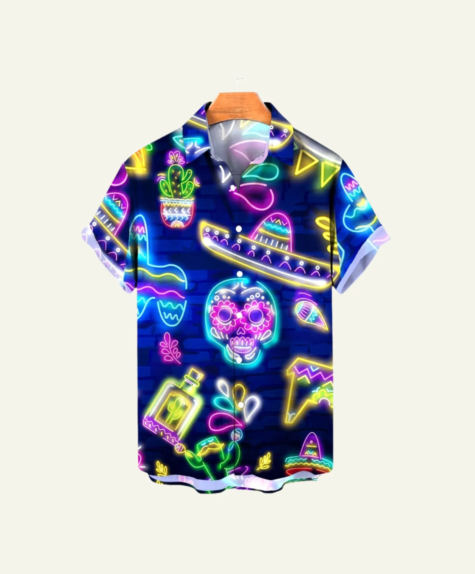 Vibrant Neon Mexican Shirt