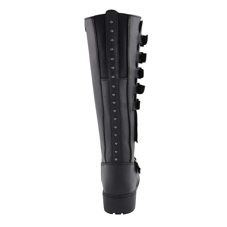 Women’s 17” Side Strap Riding Boot w/ Side Zipper Entry